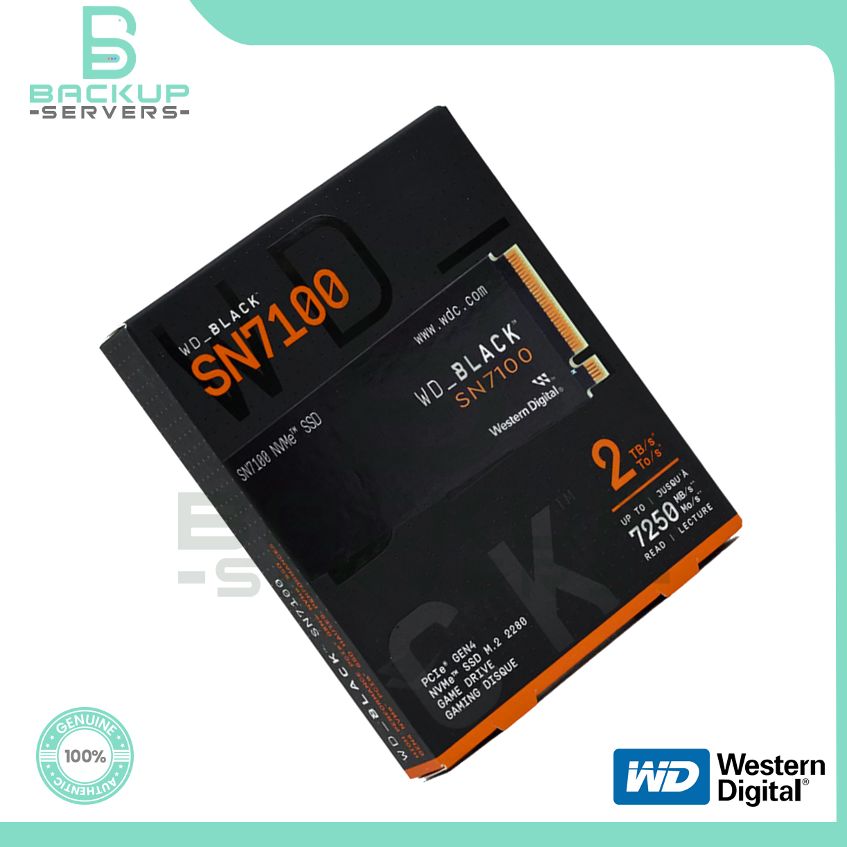 パソコン WD Black SN7100 NVMe SSD WDS200T4X0E 2TB NEW